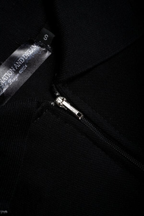 LUCIUS POLO ZIP - BLACK ON BLACK - Image 3