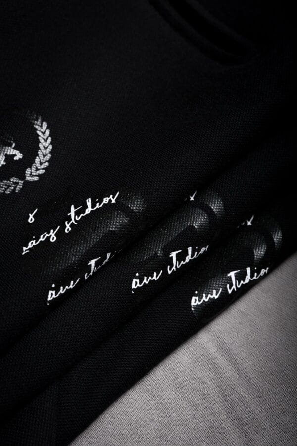 LUCIUS POLO ZIP - BLACK ON BLACK - Image 2